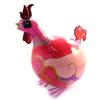 [M9056] - Pink 'Rooster Cocorico' Figurine - 30 Cm
