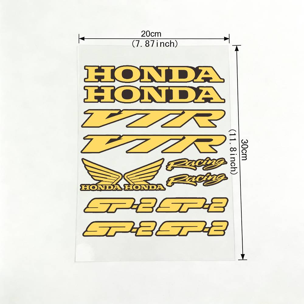 For HONDA VPR SP2 18 Colors Reflective Motorcycle Stickers Waterproof Vinyl Decals For Motorbike Helmet Fuel Tank Bike