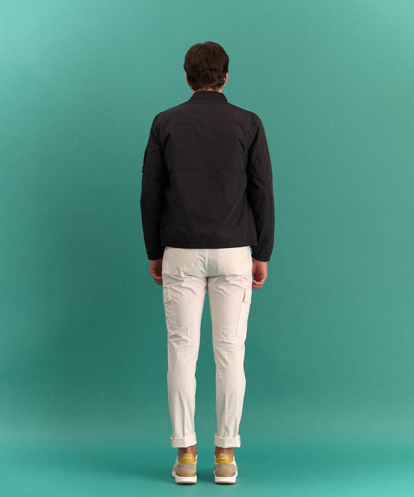 PANICALE White Slim Fit Cotton Cargo Pants