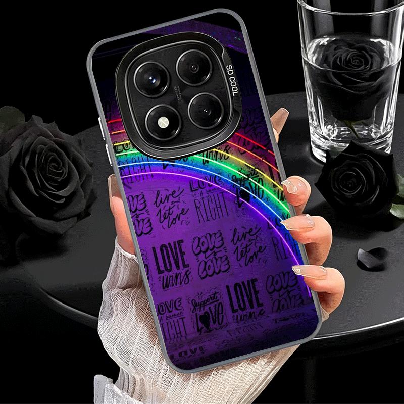 LGBT Rainbow Love Is Love Shockproof Phone Case for Xiaomi Redmi Note 15 14 13 12 Pro Plus 11 11S 11T 5G Cover Anti Fall Fundas