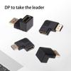 90-Degree Right-Angle Down Adapter 270-Degree Male To Female DP Elbow Connector Extension Converter for Projector