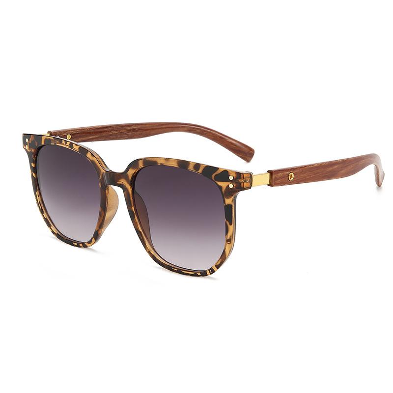 Солнцезащитные очки мужские и женские, высококачественные, летние, с деревянными ножками, рисовыми гвоздями, солнцезащитные очки, квадратные оправы, очки с круглым лицом, солнцезащитные очки