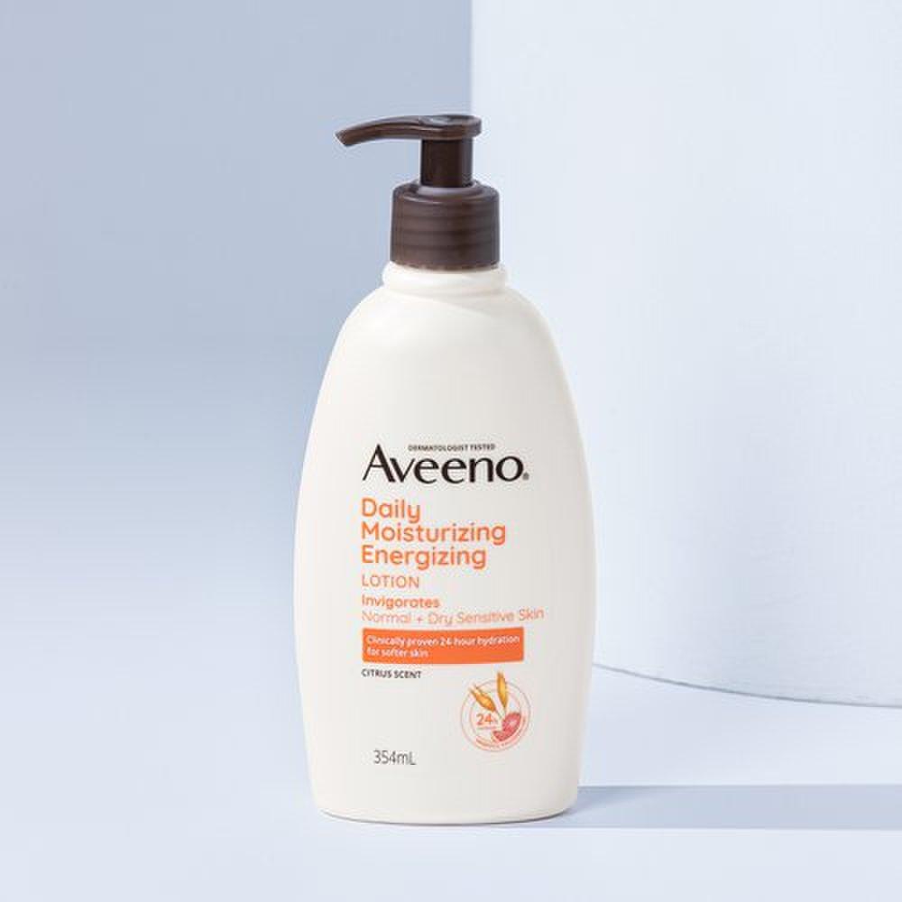 Aveeno Энергетический лосьон_354 мл [Аромат грейпфрута, Высокое увлажнение]