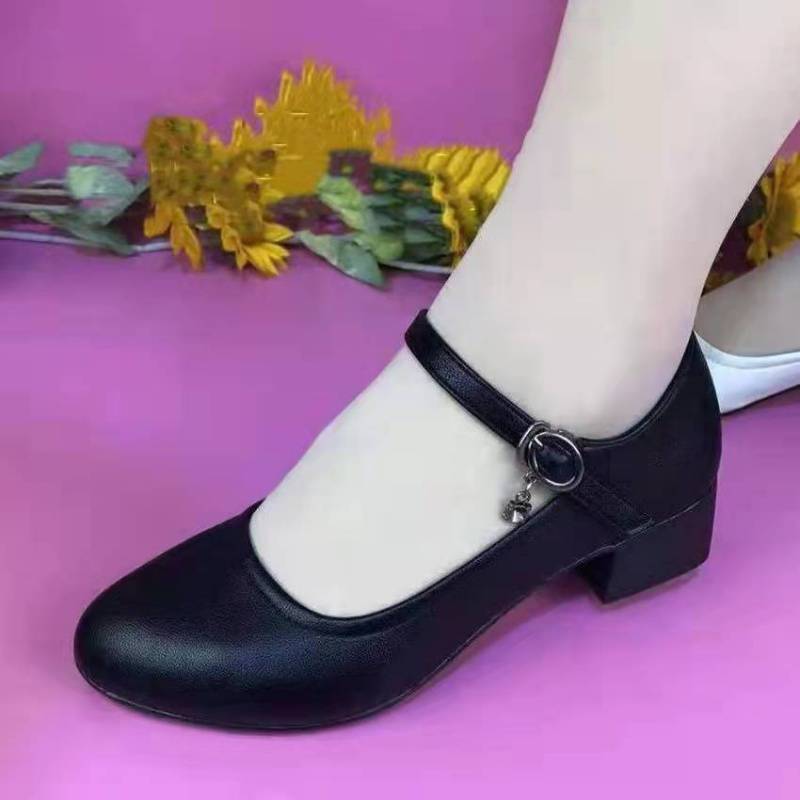 Туфли для мам из натуральной мягкой кожи на плоской подошве, одинарные туфли женские 2025 новая осень, мягкая кожа, мягкая подошва, женские туфли, толстый каблук, низкий каблук, маленькие кожаные с