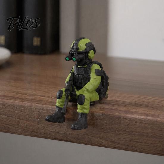 Военная фигурка 3D-печатный солдат, настольная фигурка, модель, подарок для энтузиастов миниатюр, украшение для дома, офиса, автомобиля и коллекционеров
