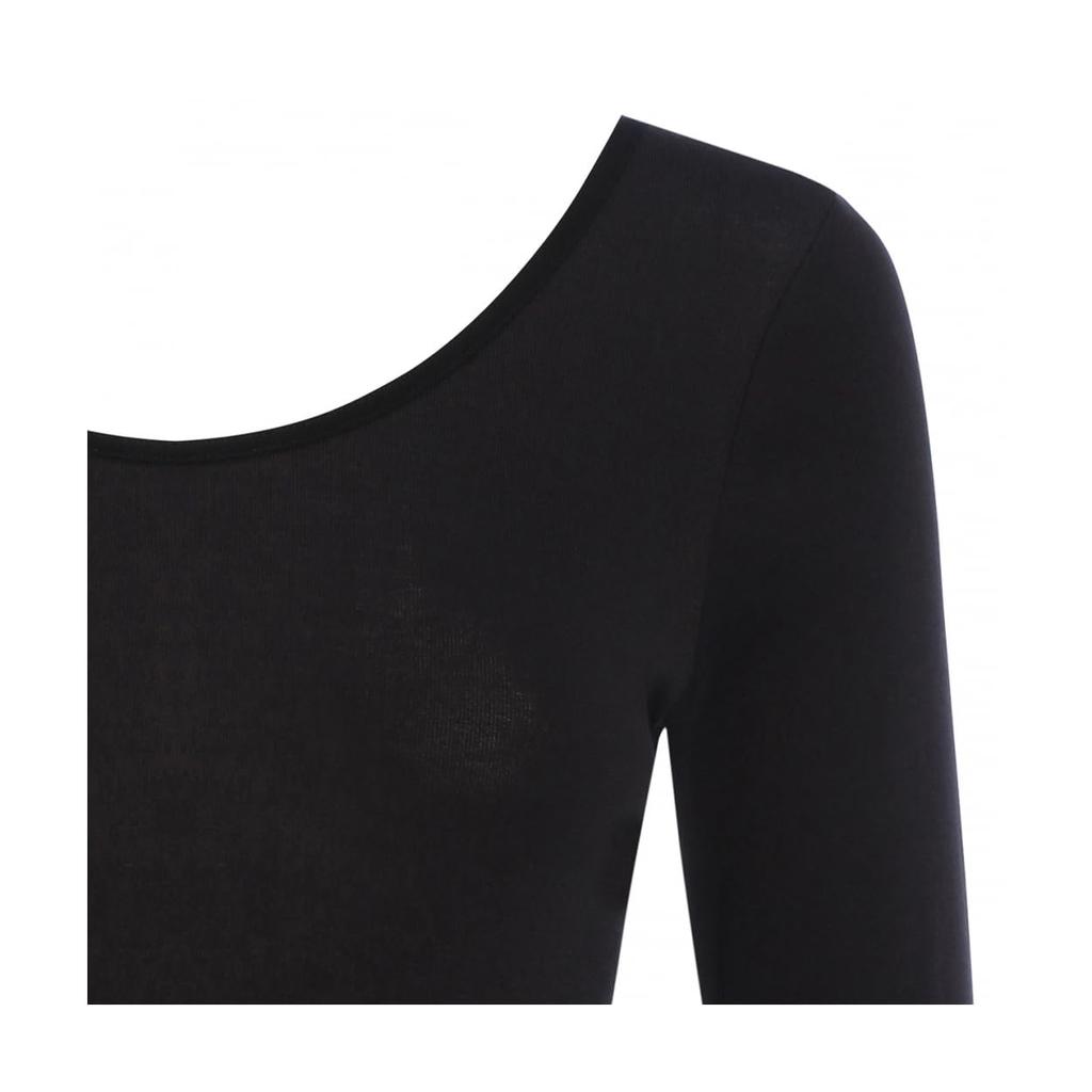 Triumph Soft Cotton Innerwear Sleeve Top 0004 Size M 100% 5310, 3/4 (Black),