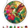 Acrylic Puzzle Sun Catcher Painted Glass Pendant - 19cm, Various Patterns, DIY Craft Hanging Ornament, Home Decor, Gift