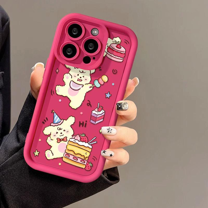 Чехол для телефона Cake Line Puppy для iPhone17PorMax 14 Apple 13 Матовый 12/15 Полностью закрывающий