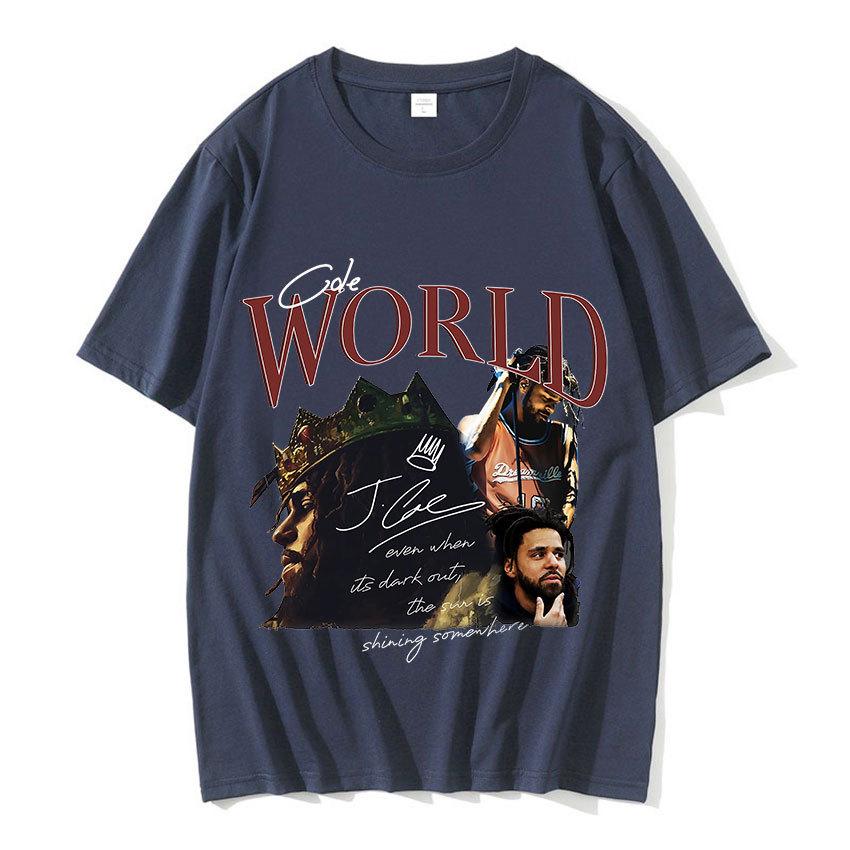 J Cole Retro Graphic100% Cotton Tshirt 90s Rapper Hip Hop Style Short S