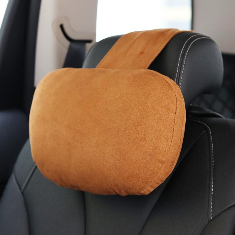 Комплект подушек для шеи и талии из замши для автомобиля