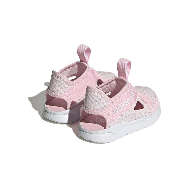 Adidas Originals 360 Sandals Elastic Band Children's Sandals Pink White Kids' FZ5617