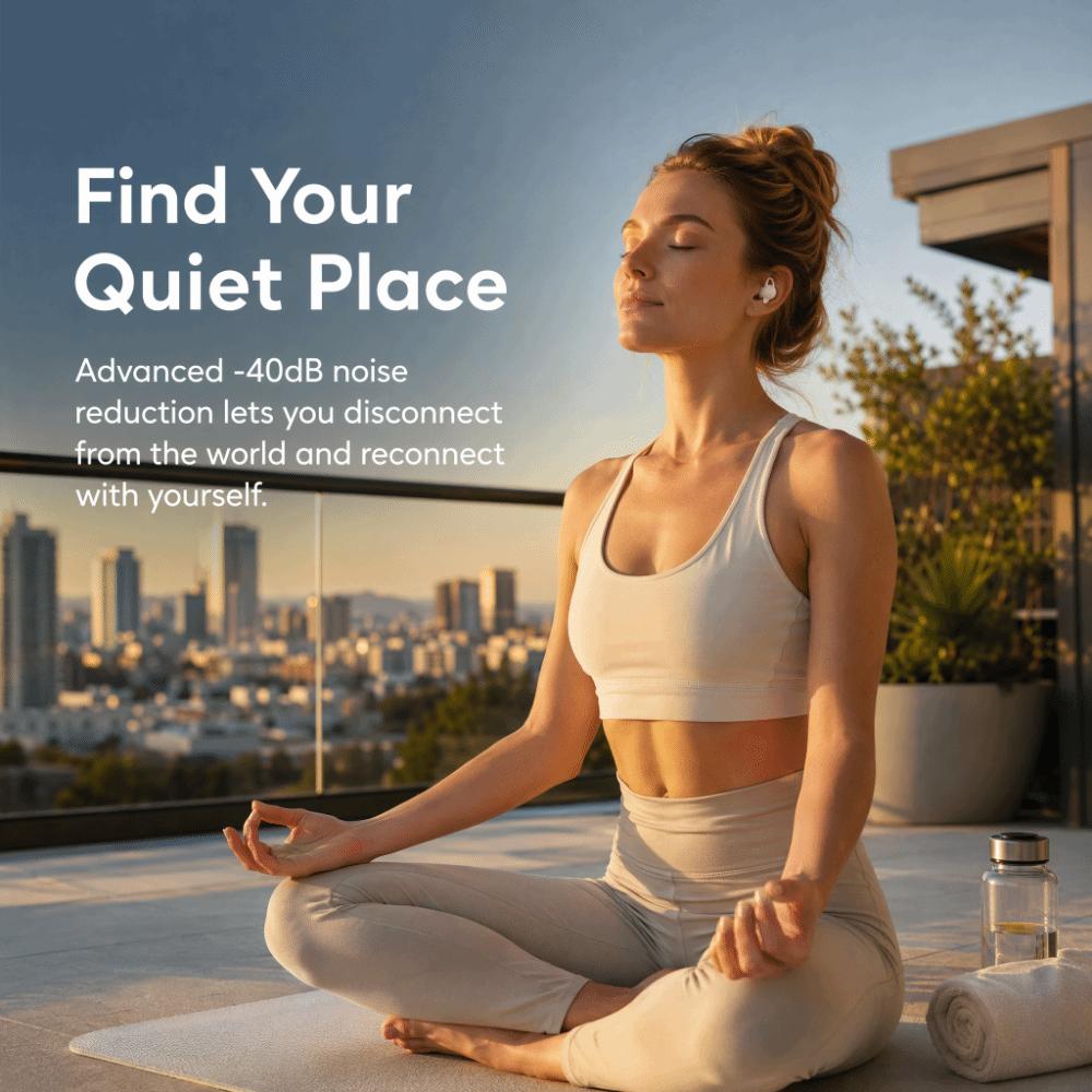 A Pair -40dB Noise Reduction For Bluedio NE Silicone Earplugs Reusable Waterproof Sound Insulation Earplugs
