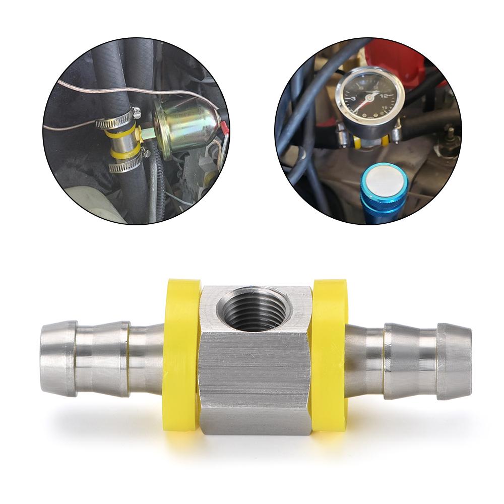 1/2 3/8 дюймов топливная магистраль, Т-образный адаптер давления топлива для датчика давления топлива, автомобильные аксессуары, Т-образный адаптер, разъем