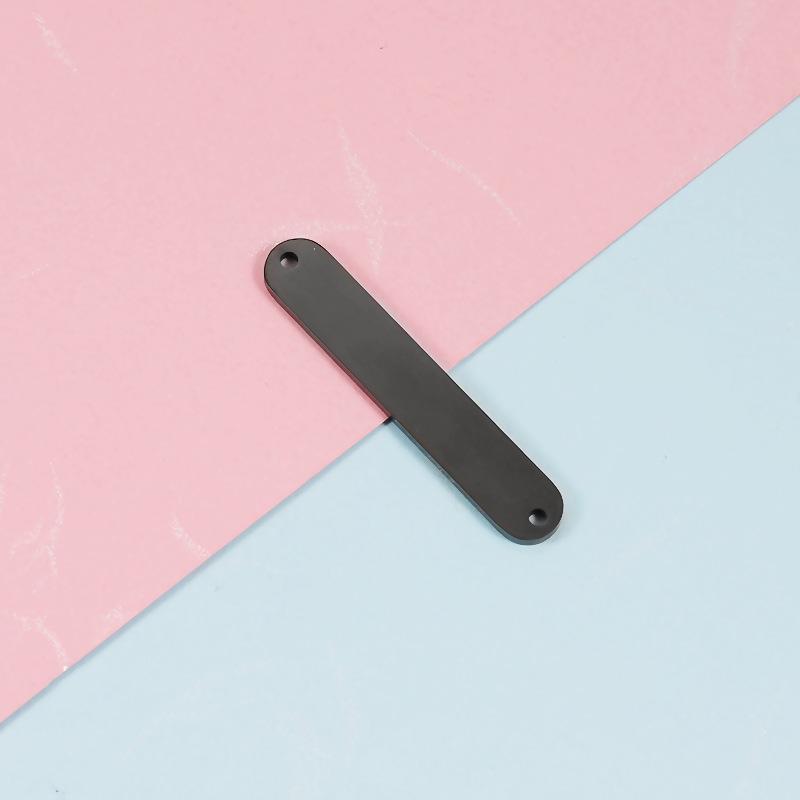 10pcs/lot Mirror Polished Stainless Steel Two Hole Rectangle Bar Connector Blank Stamping Charms For Bracelet Necklace