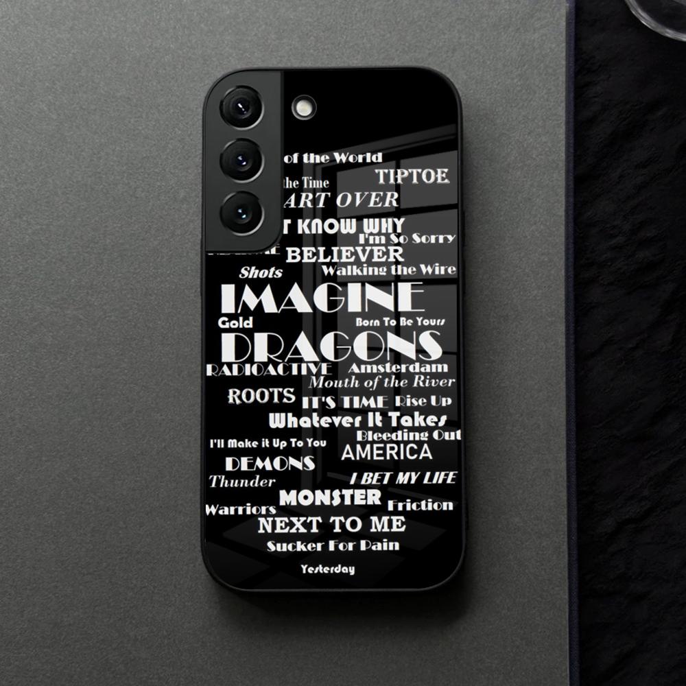 Чехол для телефона Imagine Dragons Eyes Closed Стеклянный Для Samsung Galaxy S21 S25 S22 S20 S24 S23 Ultra Fe Plus A16 A34 A54 A24 Coque