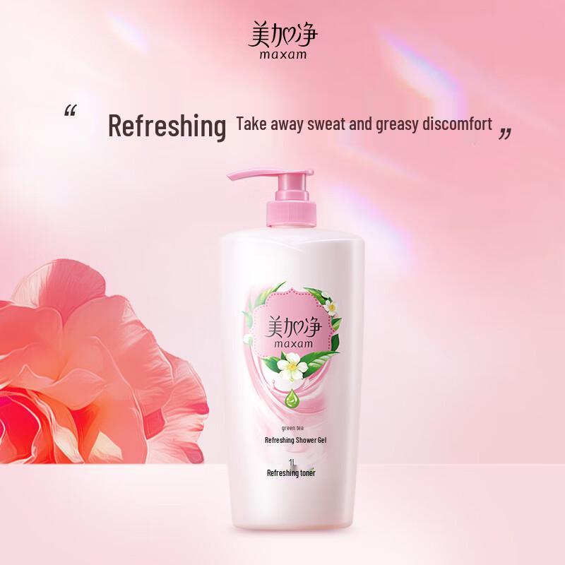 Meijiajing Refreshing Green Tea Shower Gel 1L