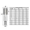 G NPT 55 °/60 ° HSS метчик для трубной резьбы 1/8 1/4 3/8 1/2 3/4 1 дюйм 2 дюйма, используется для инструментов для нарезания внутренней резьбы в водопроводных трубах