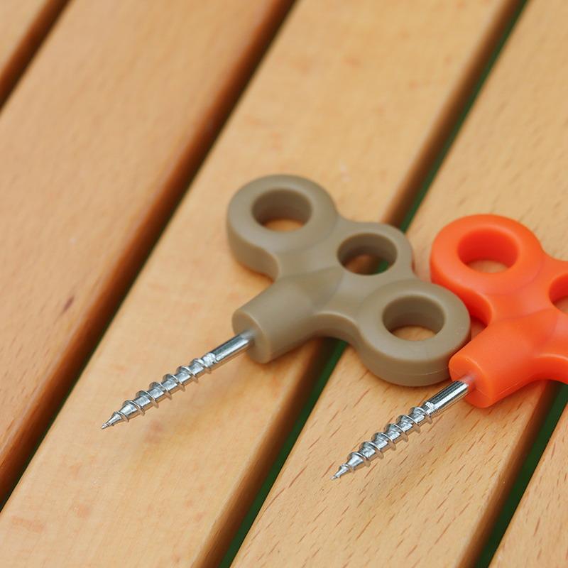 Camping Deck Screw Nails 6PCS Lightweight Windproof Tent Pegs for Outdoor Family Hiking Camping Backpacking Trips