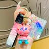 Акриловый Мультяшный Медведь Граффити Брелок Креативная Кукла Подвеска для Женской Сумки Украшение Милый Брелок для Телефона Автомобиля Рождественский Подарок