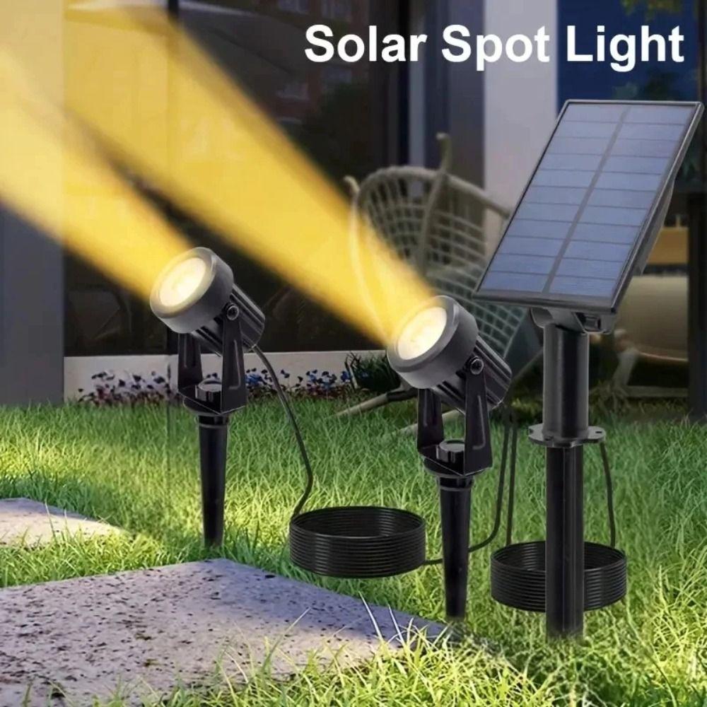 Solar Powered Solar Landscape Lights 4 In 1 Garden Lawn Lamp Decoration Solar Spotlights  Outdoor