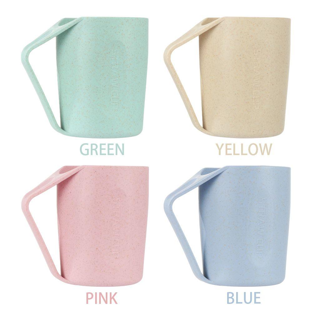 Экологичная стакан-зубная щетка с ручкой, кружка-стакан, стаканы из пшеничной соломы, стакан для ополаскивателя рта, пластиковый стакан