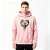 Men's Skull Print Pullover Hoodie Casual Long Sleeve Hooded Sweatshirt for Daily Wear