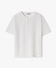 POLYGRAM Daily Wrinkle Henley Neck Short Sleeve T-Shirt - 4 Colors
