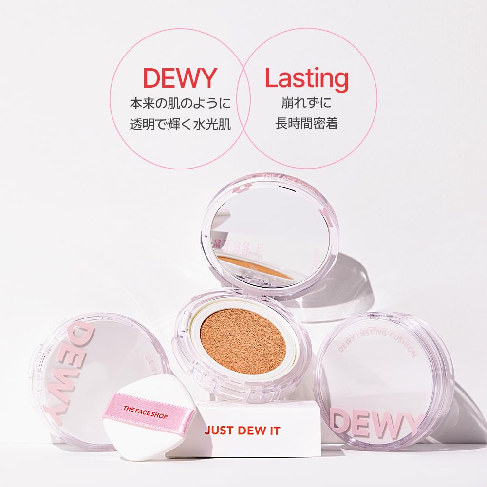 Dewy Lasting Cushion Foundation Refill 12g [THEFACESHOP] #201