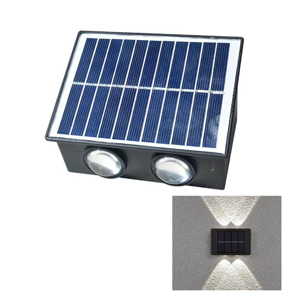 IP65 Waterproof 4/6/8 LED Solar Light Up and Down Fence Solar Lamp Modern Solar Wall Lamp Porch