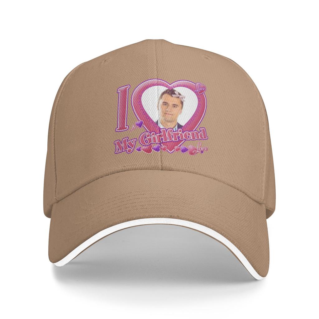 Unisexs Womens I Love My Girlfriend Charlie Kirk Outdoor Hat Sun Cap New Baseball Cap Snapback Sunshade