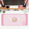 Anime Cardcaptor Sakura Mouse Pad Large NonSlip Gaming Desk Mat Laptop Keyboard Tray Office Pc Rubber Pink Decor Black