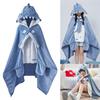 Супермягкий уютный акулья шаль накидка с капюшоном халат акулья шаль капюшон ворсовое одеяло