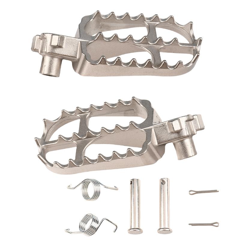Motorcycle NEW Stainless Steel Front Footrest For YAMAHA YZ 65 85 125 250 250F 450F 125X 250X 250FX 450FX WR250F WR450F