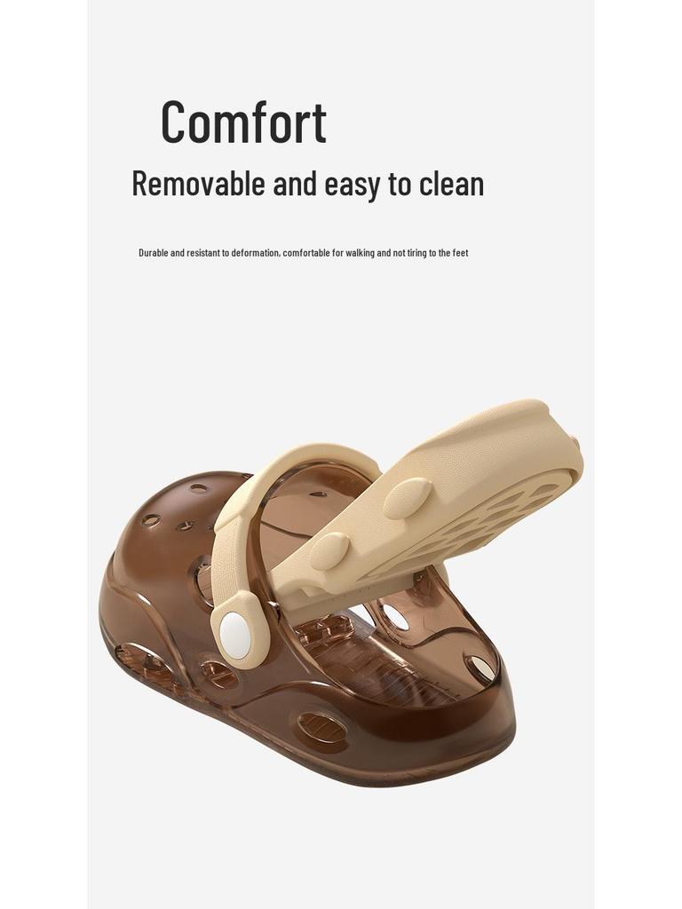 Летние детские сандалии Баотоу 2026: Дырявые туфли для мальчиков и девочек для пляжа