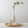 1pc White Ceramic Vase,Flower Vase Minimalism Style for Modern Table Shelf Home Decor, Fit for Fireplace Bedroom Living Room Centerpieces Office Desk
