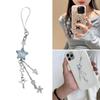 Sweet Cool Star Bead Phone Charm Straps Car Key Hangings Pendants Fashion Bag Decoration Lanyard Purse Accessories