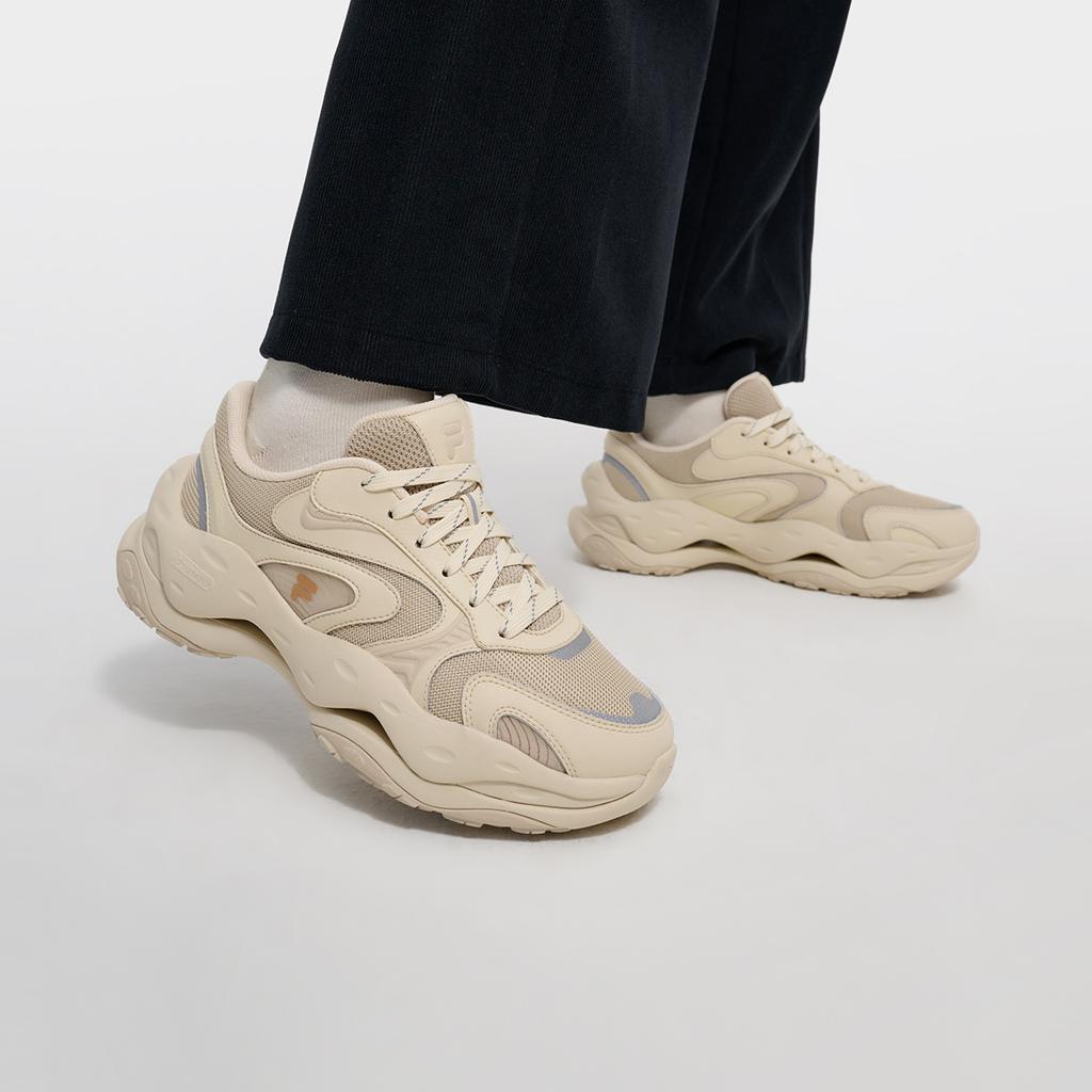 Fila Fusion Сырный Удобный Универсальный Прочный Низкие Повседневная обувь Женская кроссовка Ангора-Коричневый T12W441111FAS