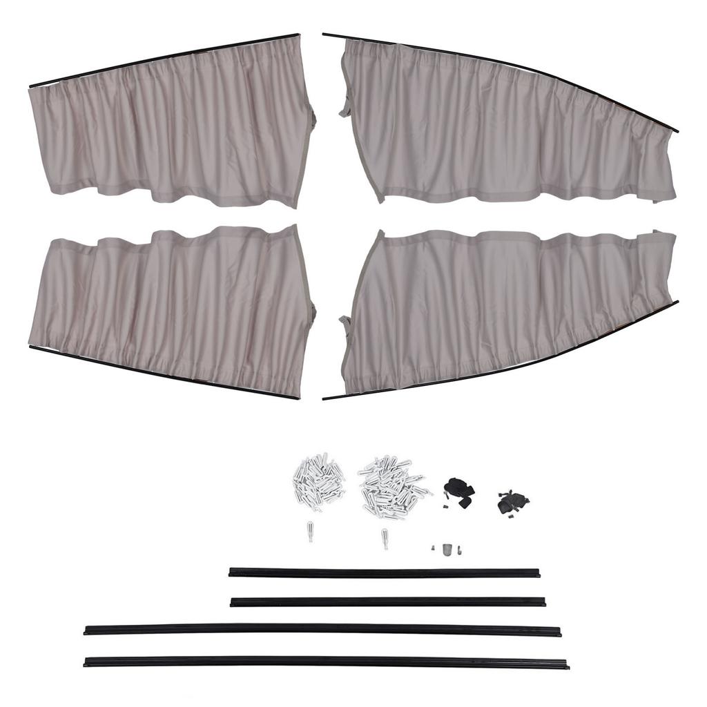 4PCS Car Side Window Sunshade Block Sunlight Privacy Curtain Replacement for Tesla Model Y 2021 To 2023 Grey