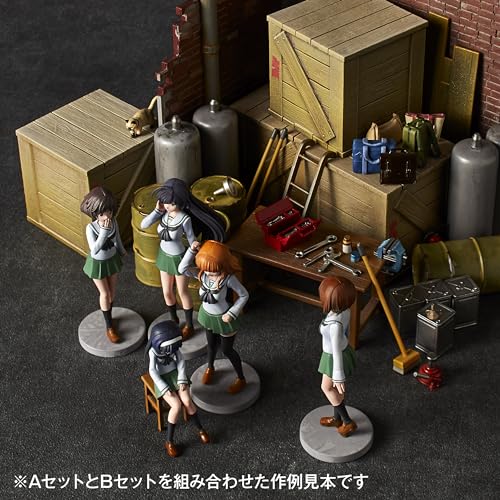 Kaiyodo ARTPLA Девушки и Панцерофилы: Финальная глава Гаражный набор [B] 1/24 Масштаб Неокрашенный Пластиковый Модельный Комплект