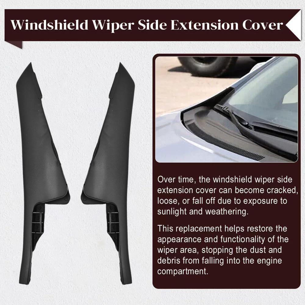 Car Front Windshield Wiper Side Trim Cover Water Deflector Cowl Plate For Toyota Corolla 2007 2008-2013 53824-02020 53823-02020