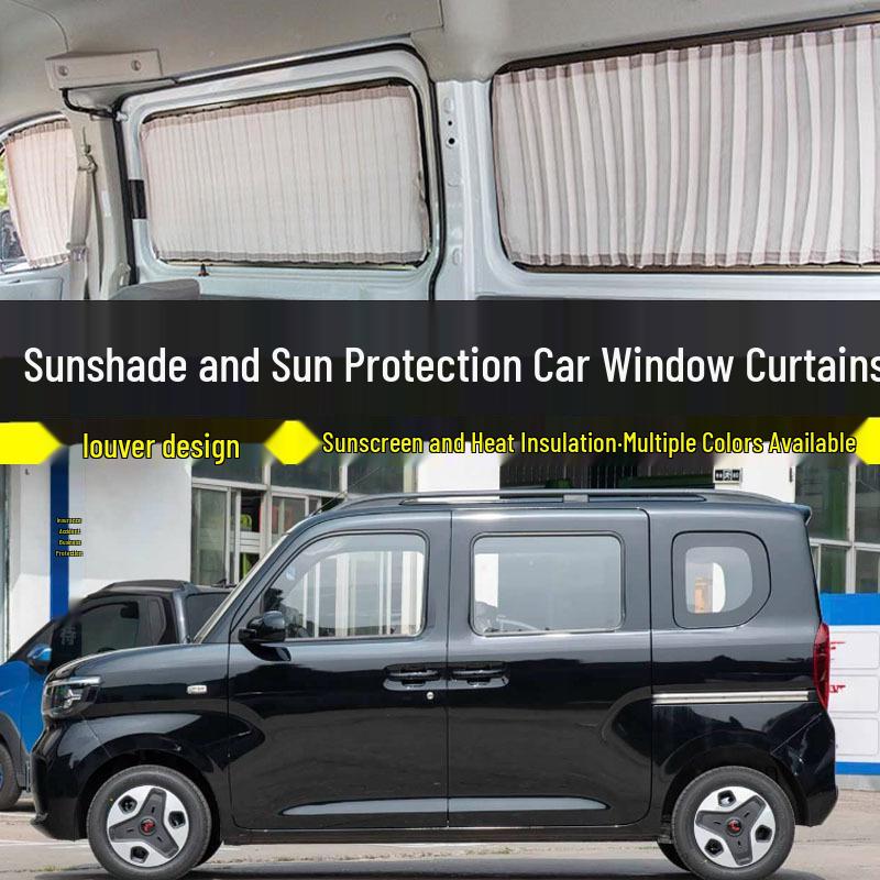 Шторки для окон Wuling Hongguang EV: Защита от солнца, Блэкаут, Двухрядная приватность, Теплоизоляция