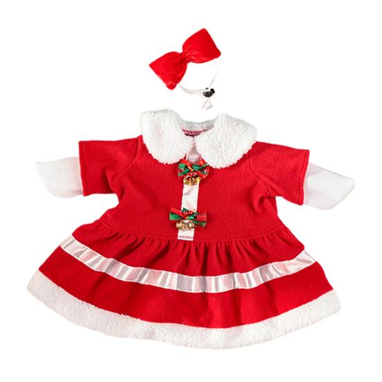 Рождественский наряд для гуся Костюм гуся Санта-Клауса Одежда для рождественского гуся для 23" цементных или пластиковых гусей Декор для лужайки и сада