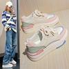 Little White Shoes Women's New Spring Heightening Student Board Shoes Women's Thick-soled Street Casual Shoes