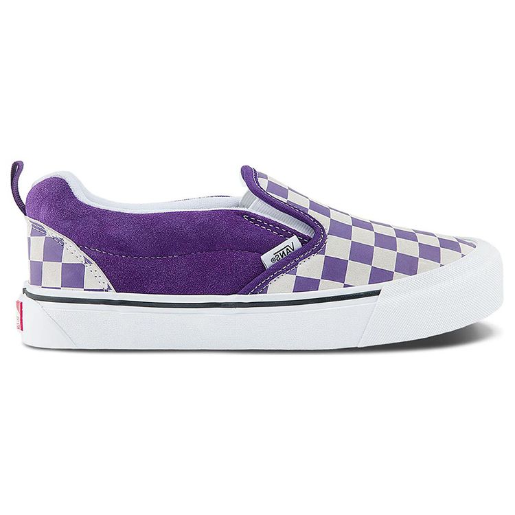 Vans Knu Slip Durable Low-Top Skate Shoes Unisex Sneaker Purple White VN0009QDZ1N
