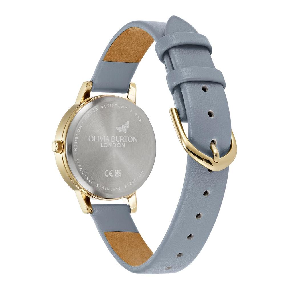 Авторизованный дилер Olivia Burton Часы женские 24000225 Signature Midi Abstract Floral Gold Chalk Blue Leather [OLIVIA BURTON]