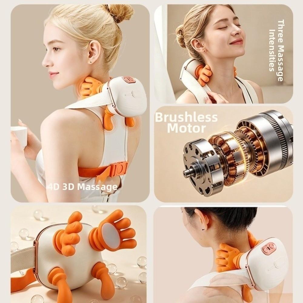 Wireless Neck Shoulder Massager Trapezius Muscle Massager Neck and Shoulder Leg Massager