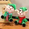 Adorable Plush Christmas Santa Claus Doll Soft Reindeer Elf Snowman Toys For Kids Gifts