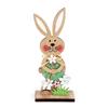 Wooden Table Centerpieces Bunny Gnomes Egg Family Desk Decoration New Spring Ornament