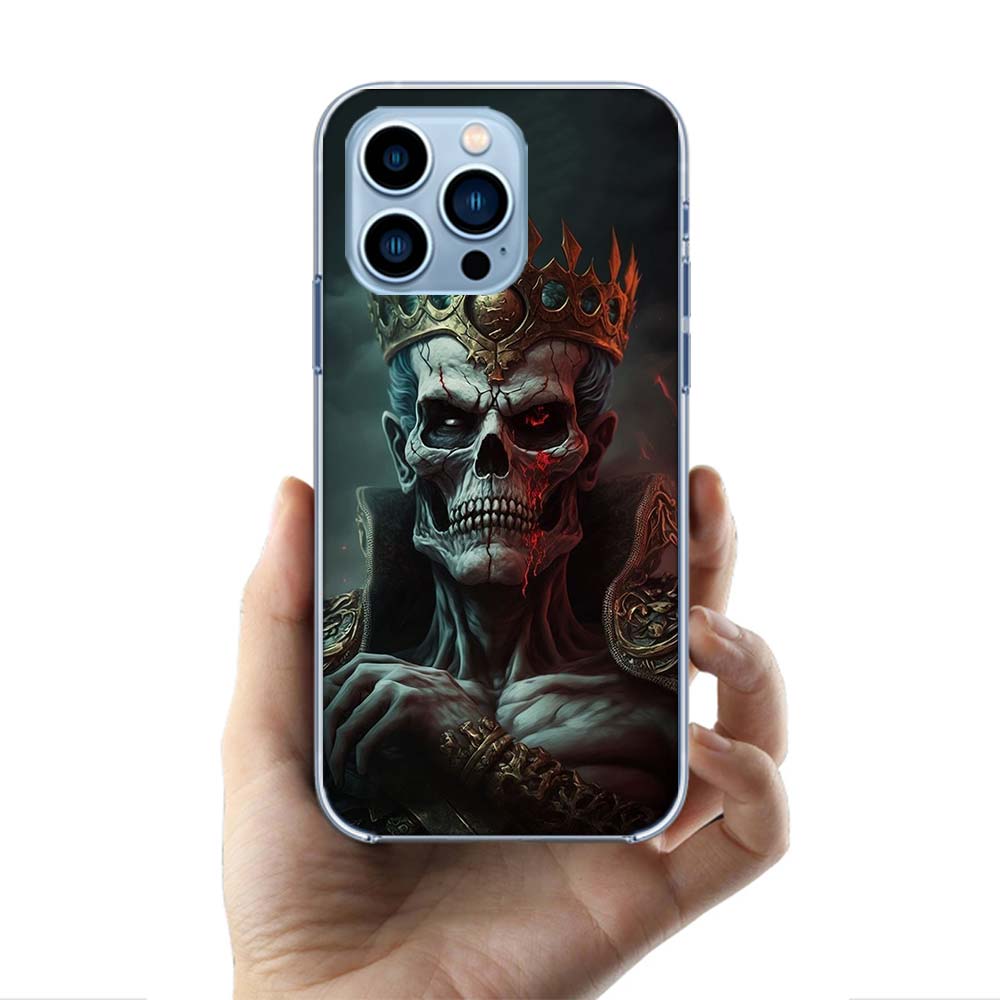 Crown Skeleton Emperor Cases Phone Case For Iphone 17E 16E 17 Air 16 Pro Max 15 Pro 14 Plus 11 13 12 Mini Cover Cases Compatible