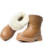 Winter Pure Wool Snow Boots Fur Integrated Men's Anti-extreme Cold Cotton Shoes Super Thick Boots